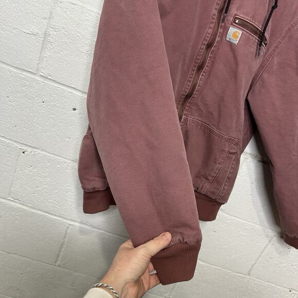 Carhartt Sherpa-Lined Wildwood Jacket “Dried Rose Pink” - Picture 6 of 14
